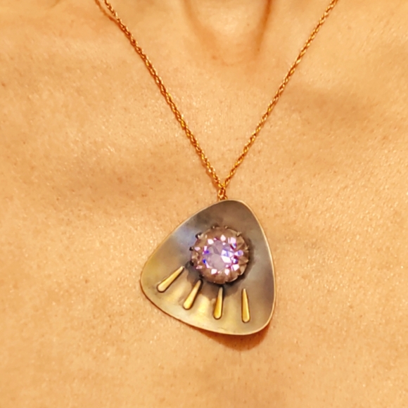 Vintage Jewelry - Vintage Art Deco Amethyst Brooch/Pendant